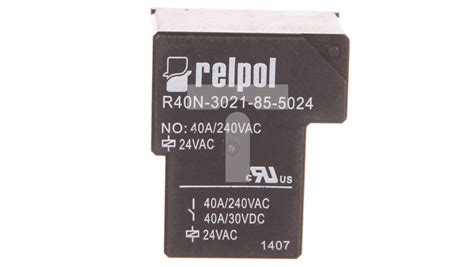 Przekaźnik przemysłowy 1Z 40A 24V AC PCB R40N 3021 85 5024 2614841