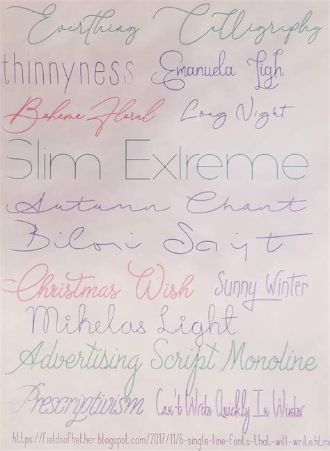 Free Single Line Fonts That Will Write Without Bubbling In Cricut