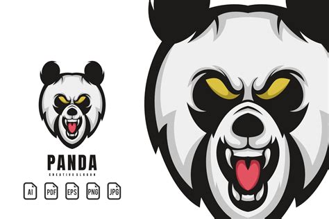 Panda Mascot Logo Graphic By Maxsgraphic · Creative Fabrica