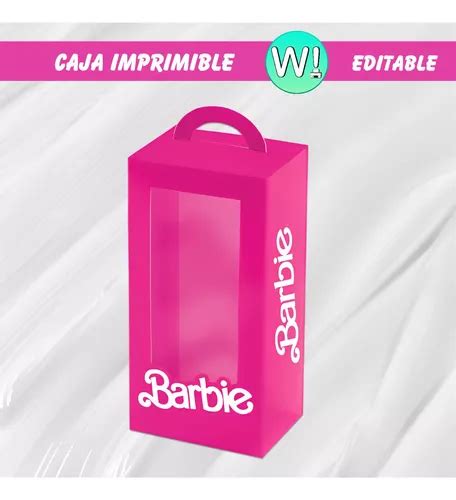 Kit Imprimible Molde Caja Barbie Box Editable