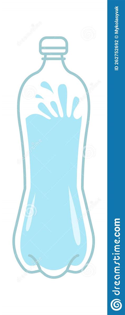 Plastic Water Bottle Stock Vector Illustration Of Full 262752692