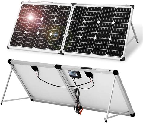 DOKIO Portable Foldable 100W 18v Solar Suitcase Monocrystalline