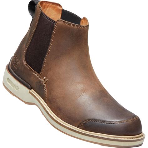 Keen Mens Eastin Chelsea Casual Boots Veg Brown Elliottsboots