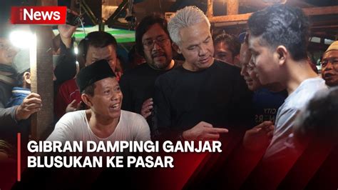 Ditunjuk Jadi Jurkam Gibran Dampingi Ganjar Blusukan Di Pasar