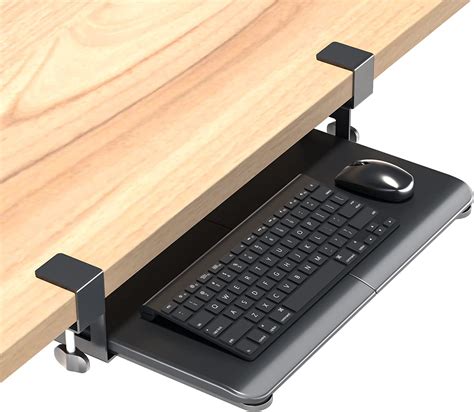 Bontec Petit Plateau Pour Clavier Sous Le Bureau Plateau Coulissant