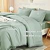 Amazon Litanika Queen Comforter Set Sage Green Bed In A Bag 7