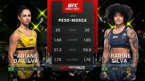 Ariane Da Silva X Karine Silva Ufc Fight Night