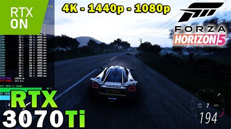 Forza Horizon 5 Rtx 3070 Ti I9 10900k 4k 1440p 1080p Extreme Settings Youtube