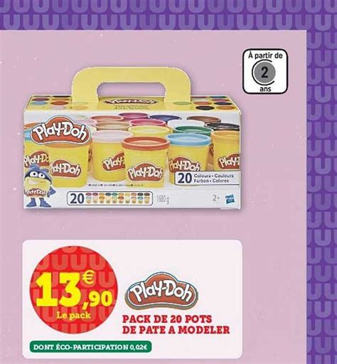 Promo Pack De Pots De P Te Modeler Play Doh Chez Super U