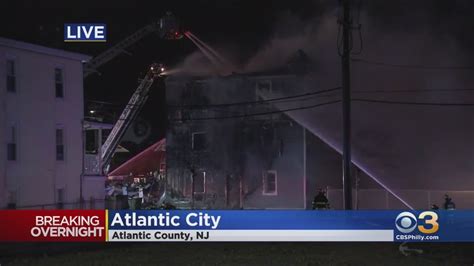 Firefighters Battle 3 Alarm Apartment Fire In Atlantic City Youtube