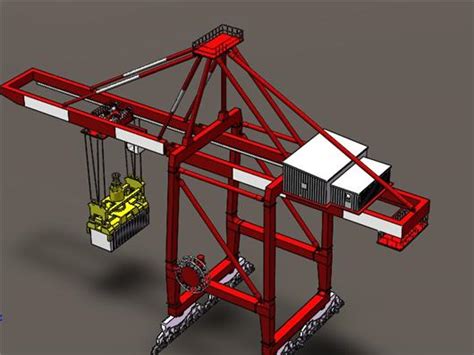 K406 岸边集装箱起重机3d模型下载三维模型solidworks模型 制造云 产品模型