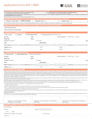 Fillable Online Application Form Stp Swp I Firmbiz Fax Email Print