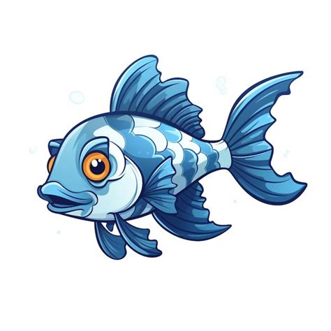 Vector De Dessins Anim S De Poissons Vecteur Premium