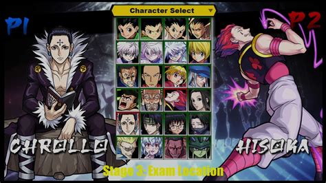 Chrollo Vs Hisoka Hunter X Hunter Mugen V3 Gameplay Youtube