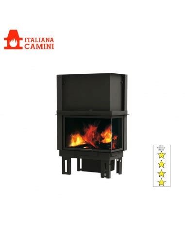 ITALIANA CAMINI IC TEKNO 2 KW 15 2 CAMINO A LEGNA FOCOLARE IN GHISA KW