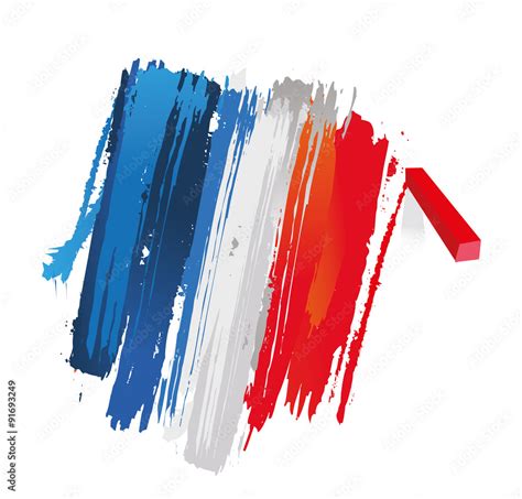 dessin de drapeau france Stock Vector | Adobe Stock