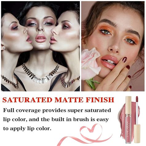 Ionsgako 6 Piece Matte Nude Lipstick Set For Women Long Lasting Waterproof Velvet Lip Gloss