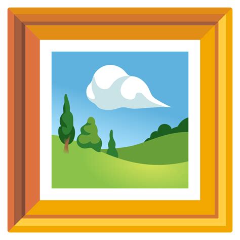 🖼️ Framed Picture Emoji Painting Emoji Picture Emoji Image Emoji