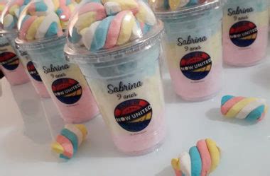 Blog Sonho em Cores Algodão Doce no Pote Personalizado para festa