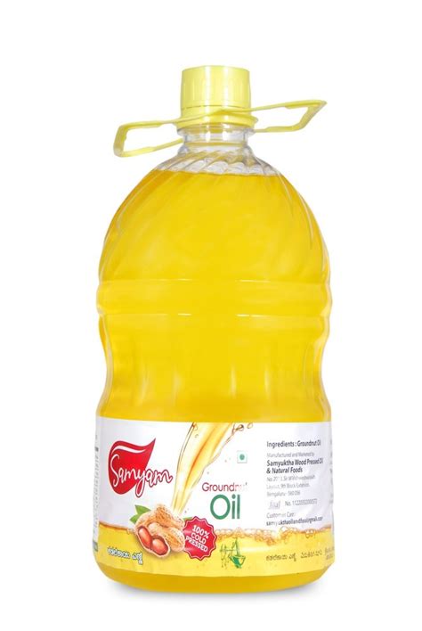 5 Liter Samyam Groundnut Oil At ₹ 1250bottle Cold Pressed Peanut Oil