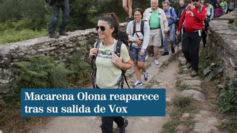 Macarena Olona Reaparece Tras Su Salida De Vox E Inicia El Camino De