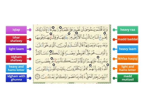 Tajweed Rules Labelled Diagram