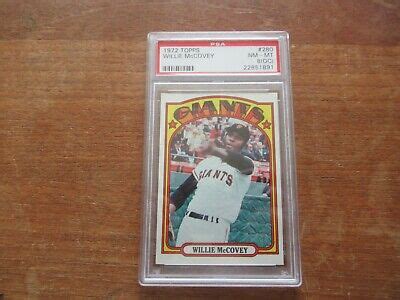 1972 TOPPS WILLIE MCCOVEY 280 HOF SF GIANTS PSA 8 OC NM MT STILL