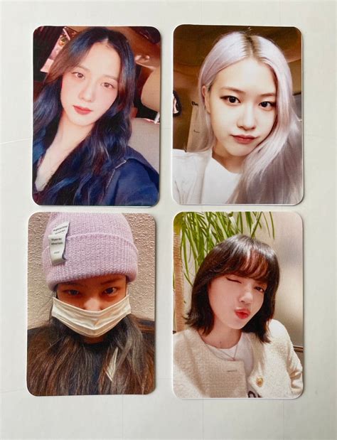 Blackpink Solo Photocards Set Of 4 Etsy