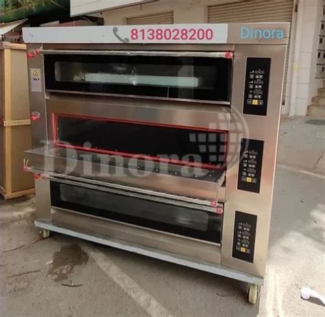 Triple Decks Bread Bun Dinora Gas Oven 3 Deck 9 Trays At Rs 325000 In