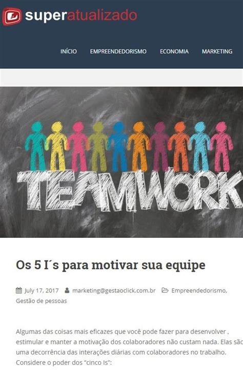 Os Is Para Motivar Sua Equipe Palestrante De Vendas Marcelo Ortega