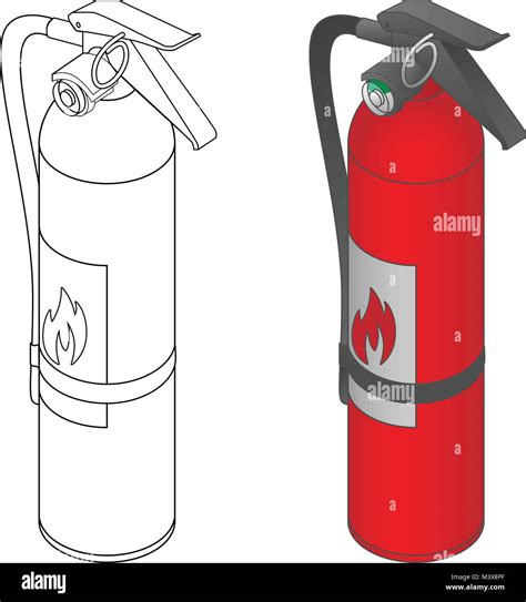 Fire Extinguisher Vector Illustration Stock Vector Image Art Alamy