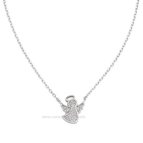 Collana Donna AMEN Angeli Clabbz Argento 925 Zirconi Argento Zirconi