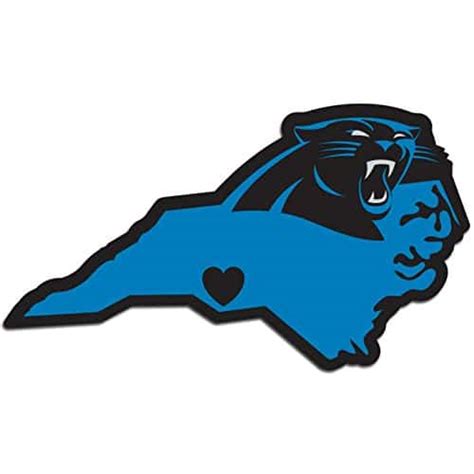 North Carolina Home State Carolina Panthers Sticker Sports Hard Hats