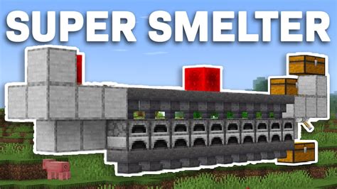 How To Build Super Smelter In Minecraft Youtube