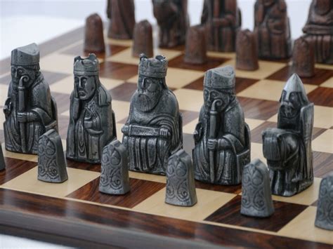 Berkeley Chess Ltd Isle Of Lewis Chess Set Metal Chessbaron Chess