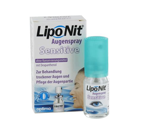 Lipo Nit Augenspray Sensitive 10ml Nachbenetzungsspray Mit