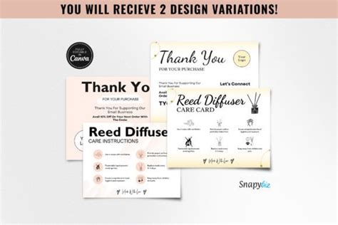 Editable Reed Diffuser Care Instructions Graphic By SnapyBiz Creative