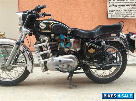 Black Royal Enfield Bullet Standard 350 For Sale In New Delhi Recently