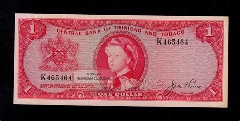 Trinidad And Tobago Dollar L K Pick A Au Banknote