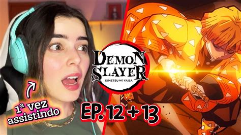 Zenitsu fica fortão quando dorme React Demon Slayer 1x12 e 1x13