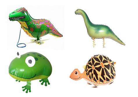 Reptiles Walking Balloons Party Pack Of 4 One Posh Party