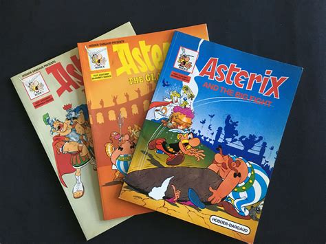 Asterix Books Lot Of 3 Vintage Asterix The