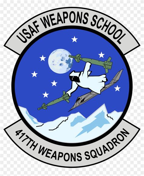 417 Weapons Squadron Lambang Skuadron Stealth Aircraft Usa Hd Png