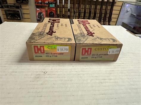 Two Boxes Rounds Hornady Custom Bushmaster Grain Ftx