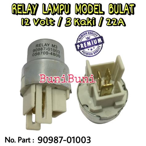 Jual Relay Lampu Bulat Toyota Kijang Rino Taft 12 Volt 22A KAKI 3