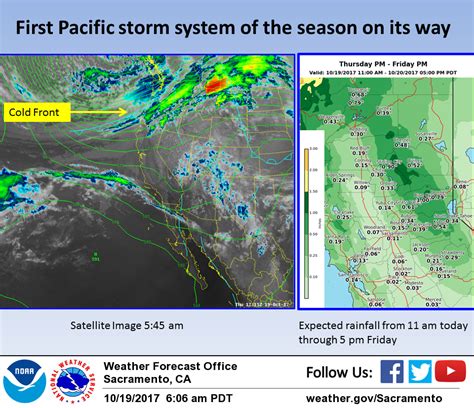 The first Pacific storm system of the season is on its way - YubaNet