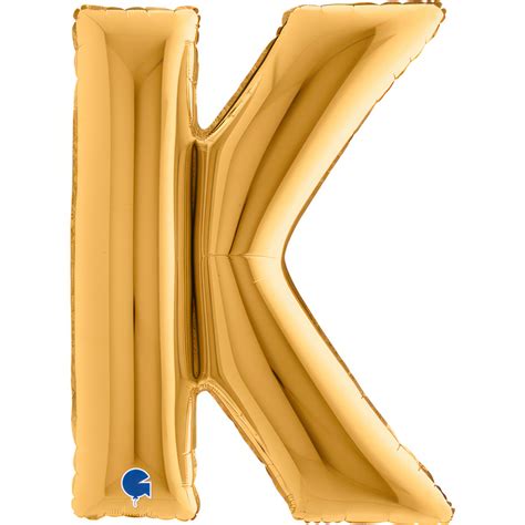 Palloncino Letter K Gold 40inc Oro