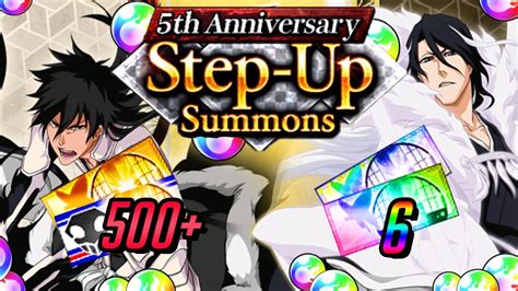 Summoning For 5th Anniversary Ichigo And Byakuya Bleach Brave Souls Youtube