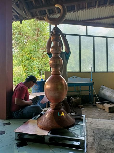 Makara Masjid Tembaga Kuningan Kerajinan Tembaga Boyolali