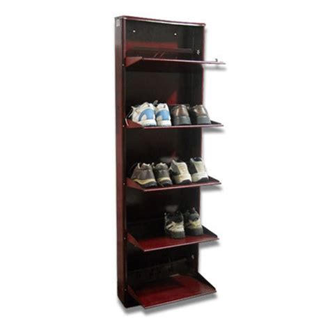 Stainless Steel Powder Coated Wall Mounted Shoe Rack Shelves At Rs